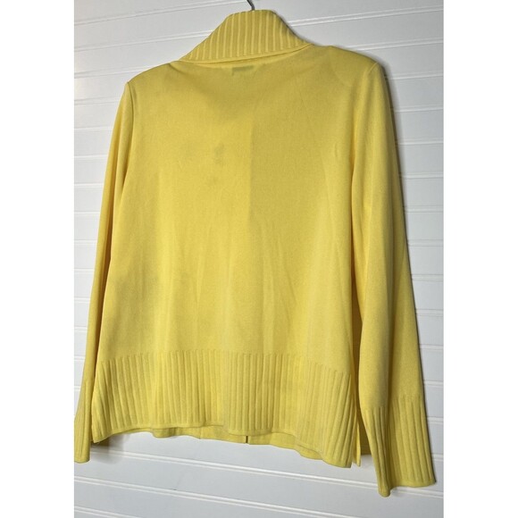 Exclusively Misook- Match Cardigan Sweater Set Santana Knit Yellow Medium - Picture 9 of 16